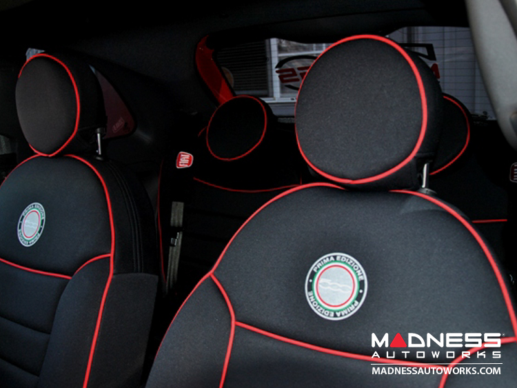 FIAT 500 Seat Covers Front Seats Custom Neoprene Design Sport